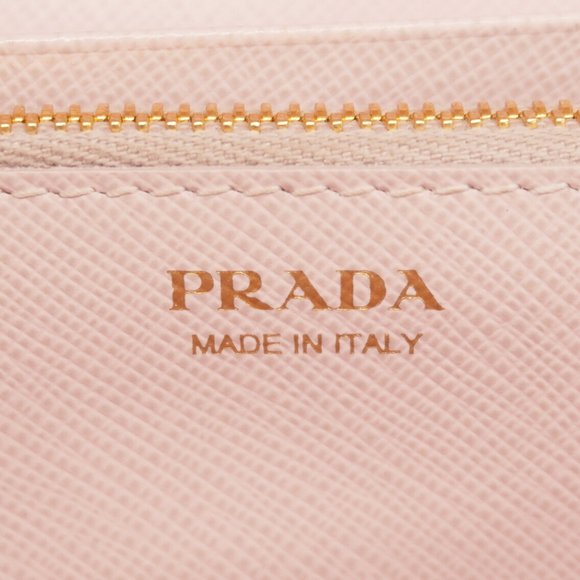 Prada Saffiano Leather Long Wallet, Pink, Women's, P1035694 - Picture 4 of 15
